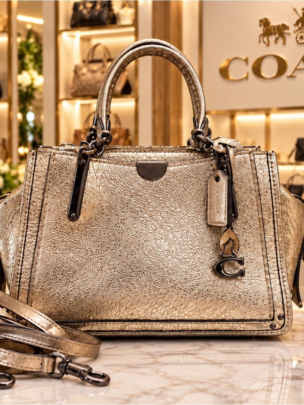 Coach Metallic Gold 21 Dreamer